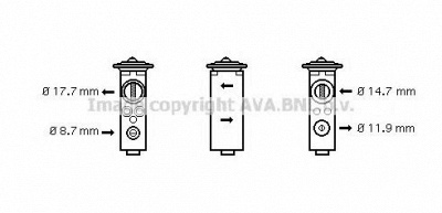 AVA QUALITY COOLING ol1375 -  Расширительный клапан, кондиционер